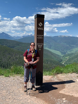 Boreas Pass with fall colors in Breckenridge, CO